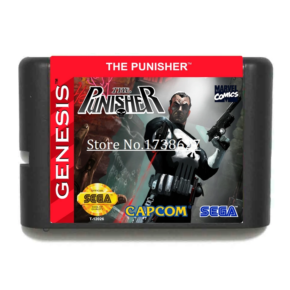 Каратель 16 бит игровой Картридж для sega MegaDrive& Genesis системные консоли