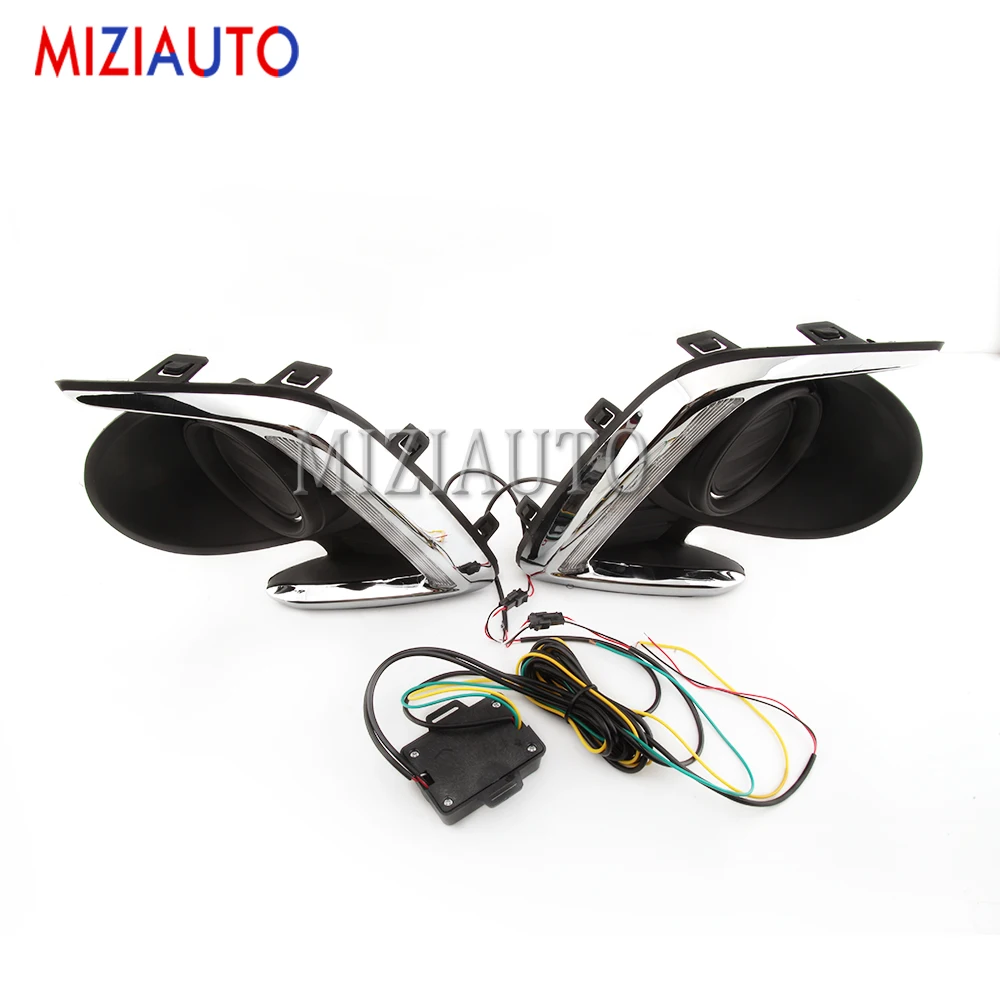 MIZIAUTO DRL для Mitsubishi Attrage Mirage G4 2012 2013 Светодиодный дневной ходовой светильник, противотуманная фара с указателем поворота