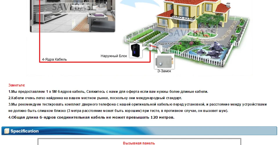 HOMSECUR RU " видео домофон дверной звонок домашняя камера безопасности монитор RFID брелоки Кнопка разблокировки выхода