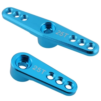 

25T Aluminum RC Servo Arm Horn for Futaba Savox Xcore HL HSP HD Power RC Tools,Blue