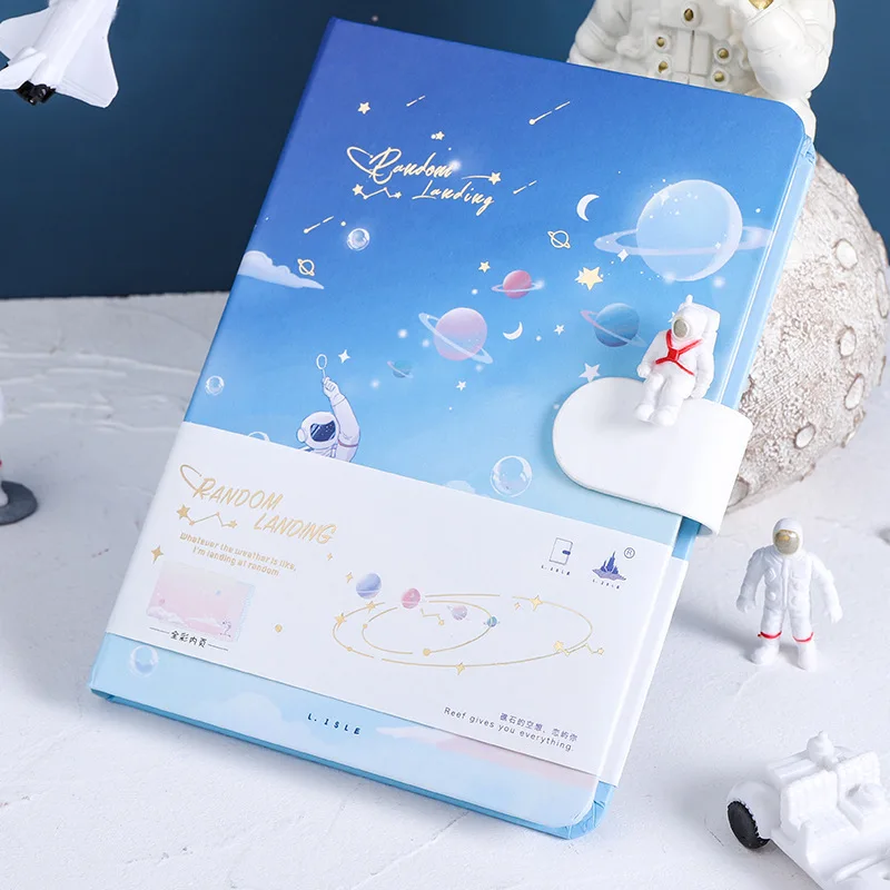 

"Random Landing" Hard Cover Journal Diary Cute Notebook Kids Student Notepad Study Planner Memo