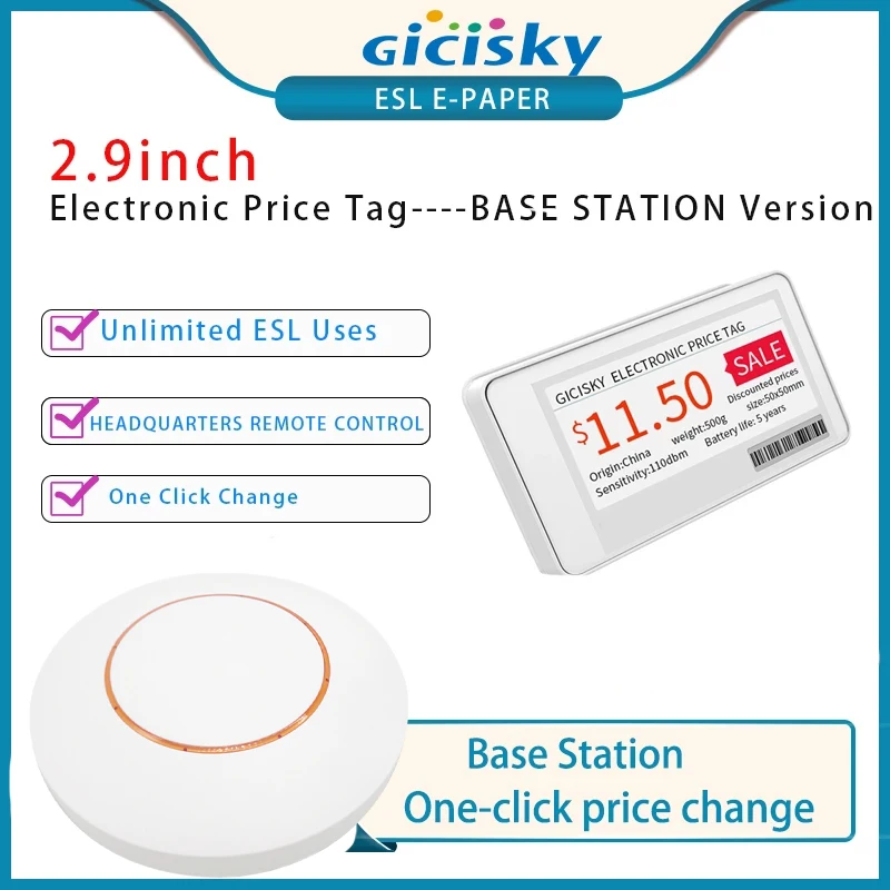 US $505.14 29 Epaper No Server System Electronic Price Tag Price Display Library Warehouse One Key Refresh Headquater Remote Control