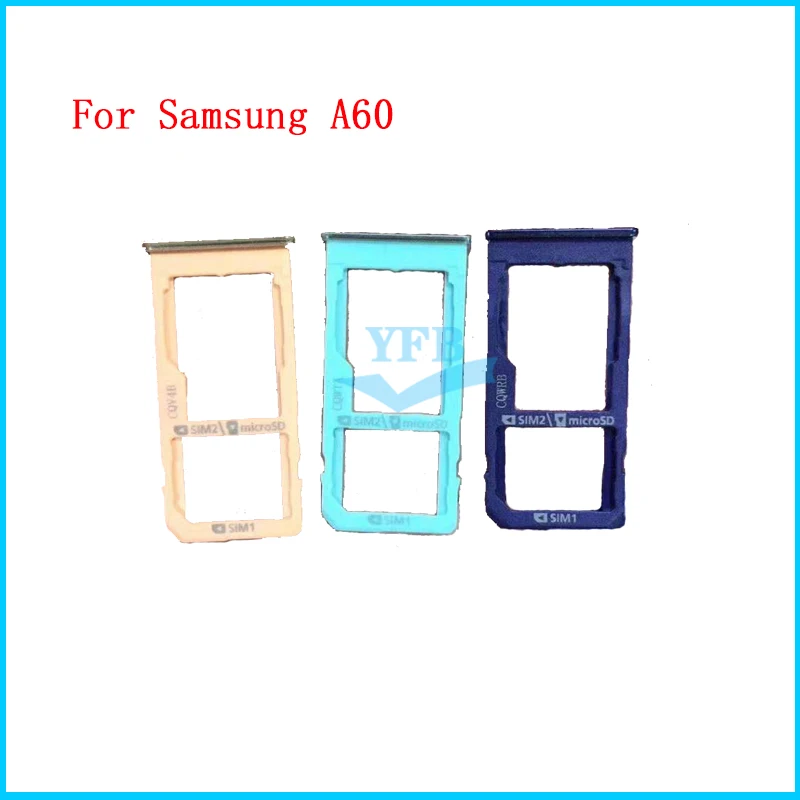 Лоток для держателя Sim-карты Micro SD лоток Samsung Galaxy A60 A6060 сменные адаптеры | Мобильные
