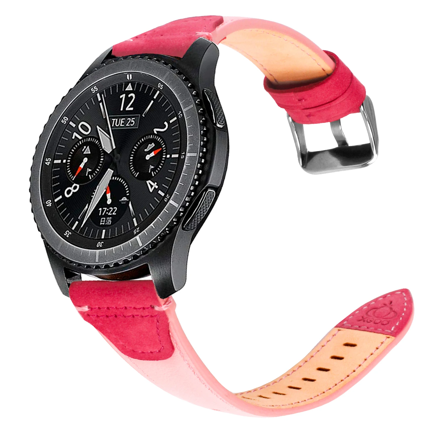 Для samsung Galaxy Watch 46 мм ремешок 22 мм Премиум ремешок из натуральной кожи для samsung gear S3 Frontier Classic # D