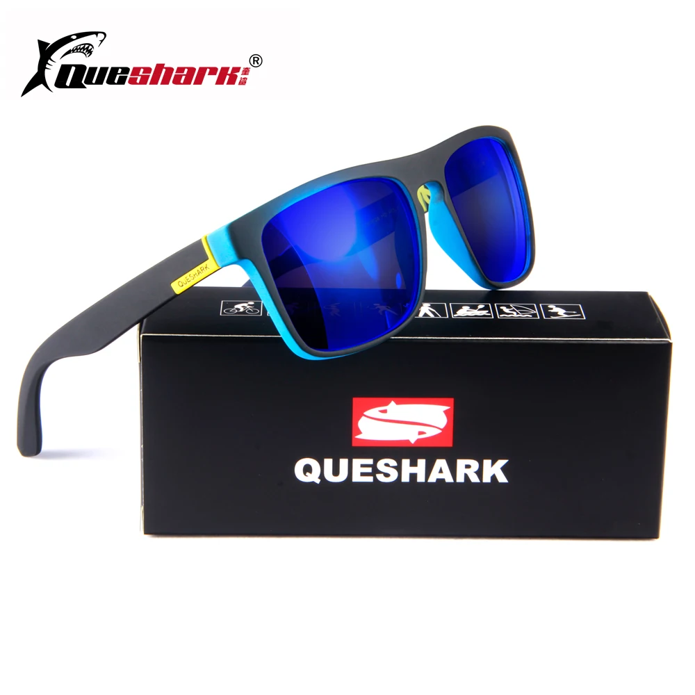 Поляризованные солнцезащитные очки QUESHARK HD TR90 для рыбалки велосипедные UV400 наборы