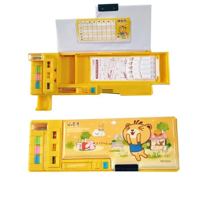 1 pencil case Корейский милый многофункциональный пенал для мальчиков и девочек автоматический всплывающий семь функций Пенал 1 шт - Цвет: 1 pencil case
