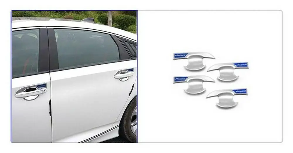 ABS Хромированная боковая дверная ручка чаша крышка отделка 4 шт. для Honda Accord
