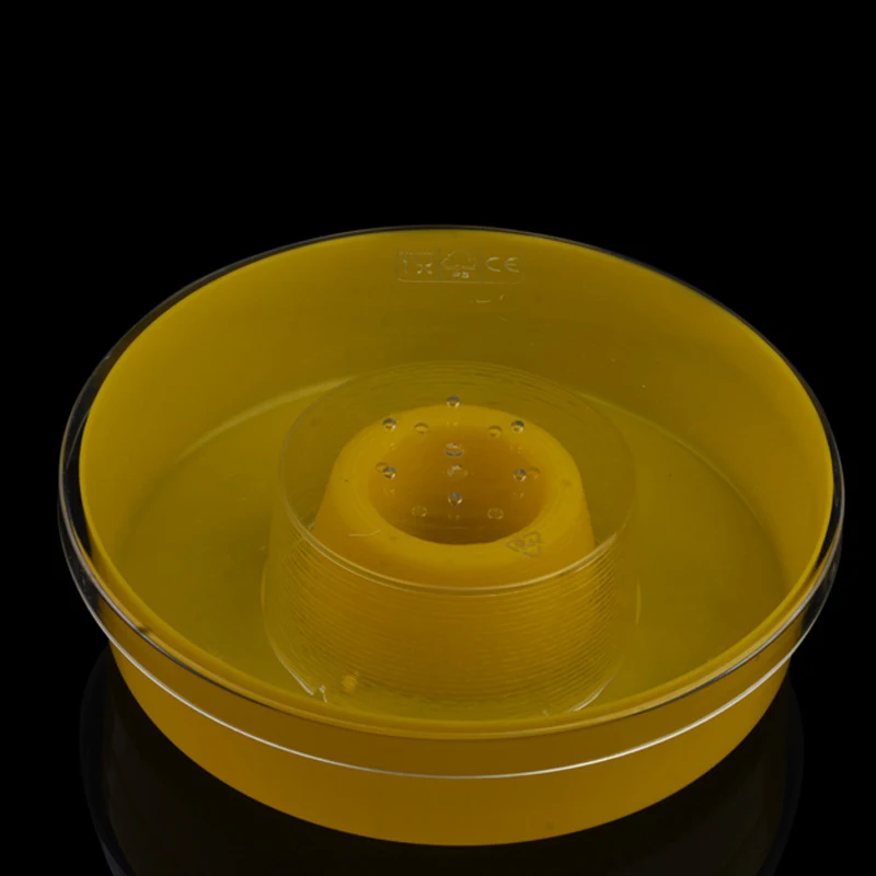 5pcs Beekeeping tools bee water feeder feeder bee nutrition box yellow plastic circular tools farm equipment