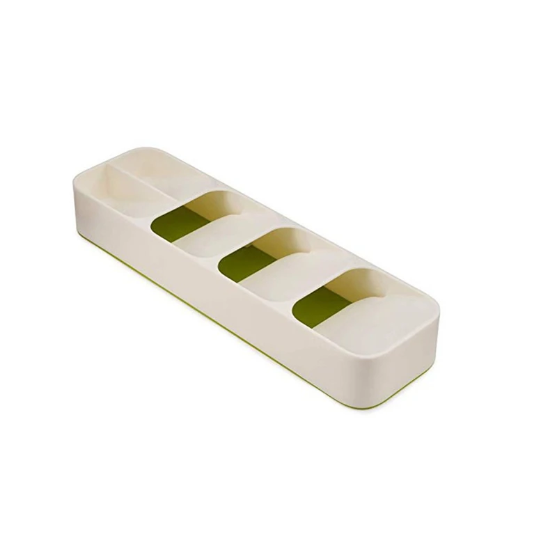 Beige Экологичный лоток для кухонного ящика, ложка, нож, вилка, посуда, отделительная отделочная коробка для хранения столовых приборов, органайзер, контейнер - Цвет: Beige