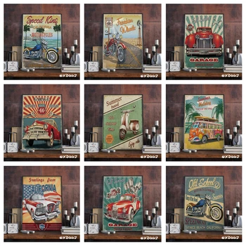 

Home wall art retro decorative painting poster second industrial revolution car poster wrench canvas painting No Frame o169