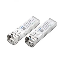 1 пара совместимых 10GBASE-BX SFP+ 1490nm-TX/1550nm-RX и 1550nm-TX/1490nm-RX 80 км LC Simplex SMF DDMI трансивер