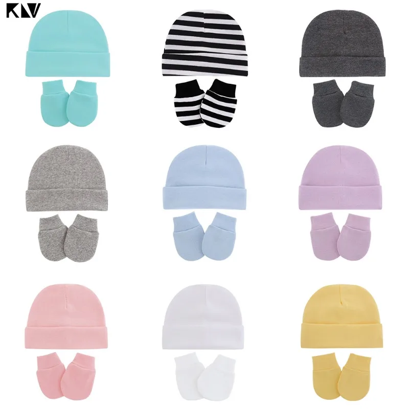 child safety seat Baby Anti Scratching Cotton Gloves Infant Hat Set Newborn Face Protection Scratch Mittens Breathable Cotton Warm Cap Baby Bonnet accessoriesbaby eating 