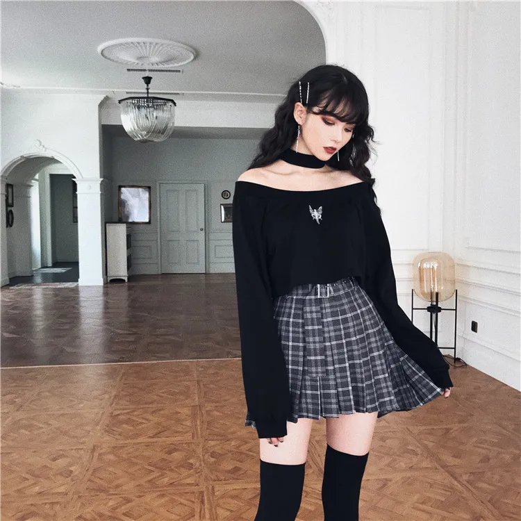 Ruibbit, новинка, весна-осень, консервативный стиль, Harajuku, повседневные плиссированные шорты, юбки, короткие, в стиле панк, для девушек, с высокой талией, Женская клетчатая мини-юбка
