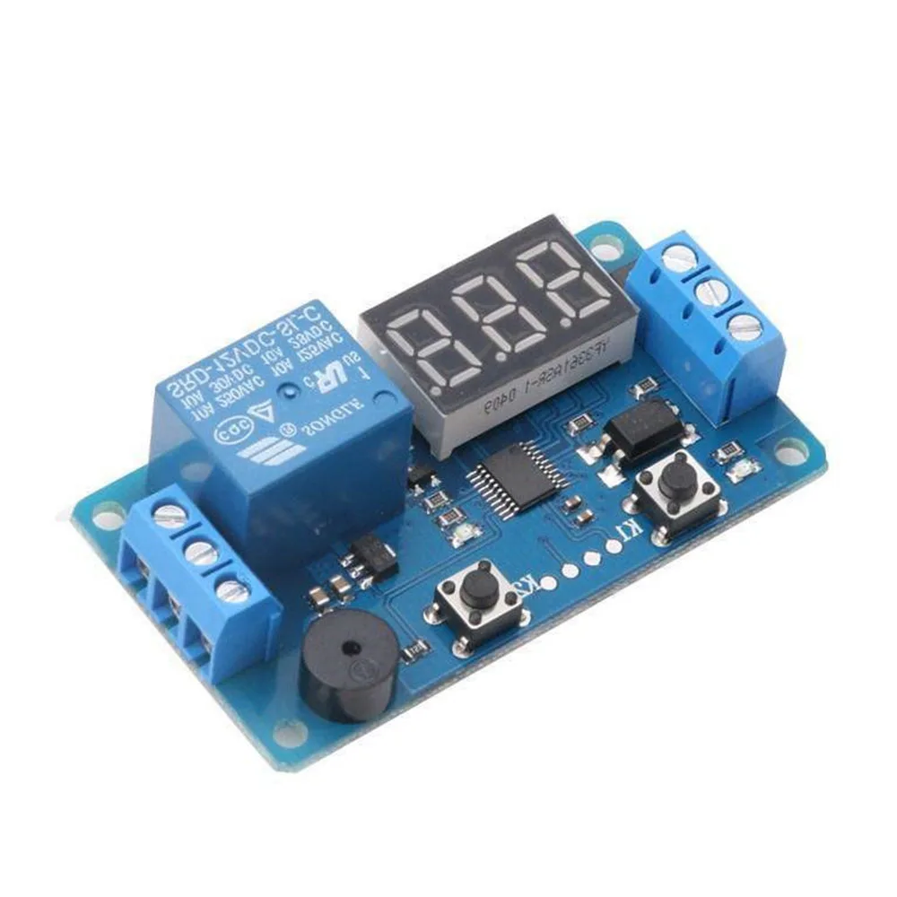 12VDC таймер задержки переключения релейный модуль с светодиодный цифровой дисплей