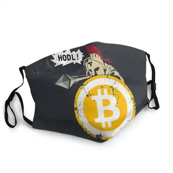 

Bitcoin HODL Your Cryptos Cryptocurrency Reusable Mouth Face Mask Anti Haze Dust Mask Protection Cover Respirator Muffle