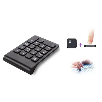 

Portable 2.4G Wireless Digital Keyboard USB Number Pad 18 Keys Mini Numeric Keypad For Laptop PC Notebook Desktop @M23