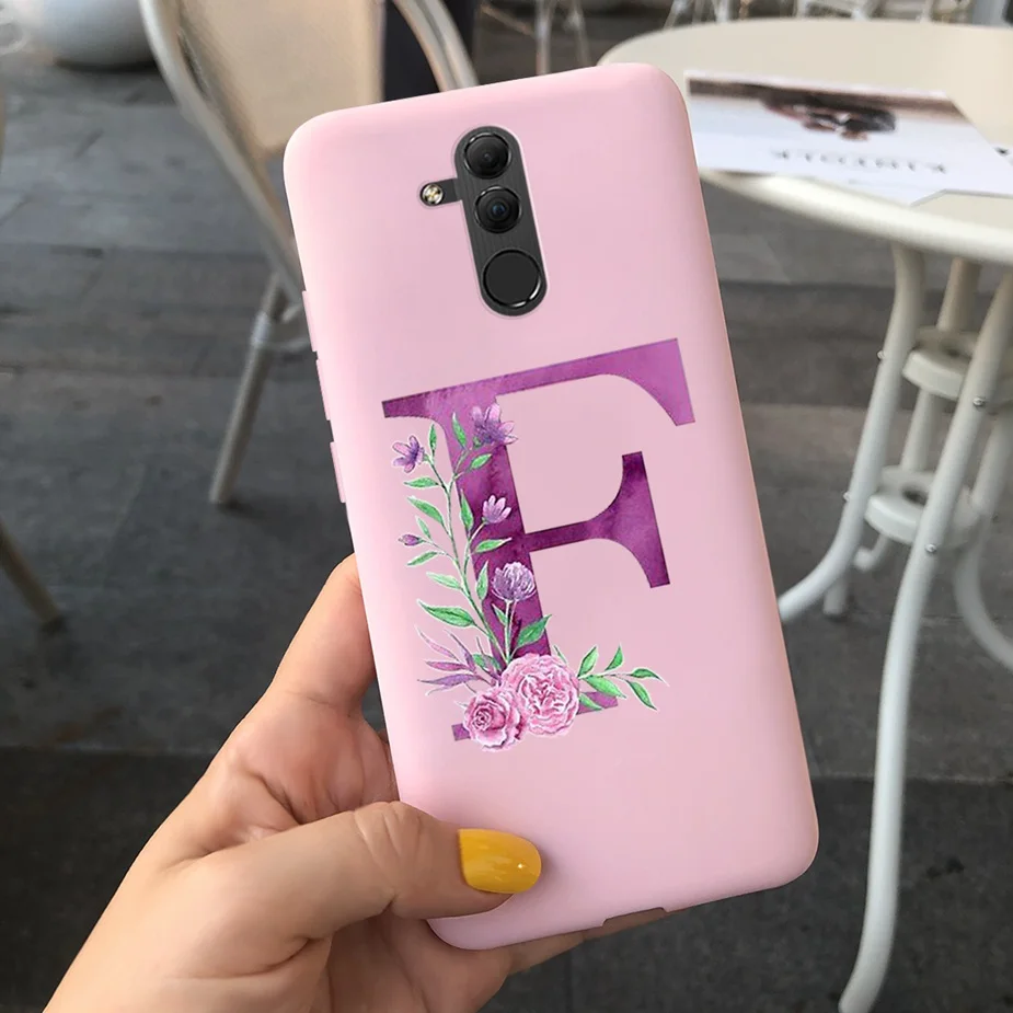 Cute Silicone Letter Phone Case - Soft Protective Cover