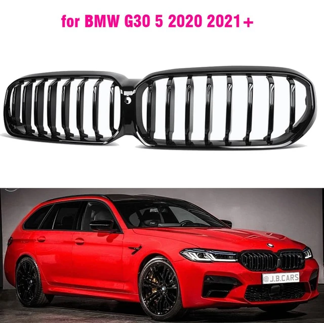 Glänzend Schwarz Front Nieren Kühlergrill Gitter Für BMW 5 Serie