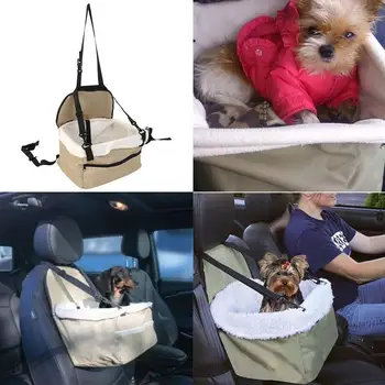 

Booster Pet Carrier Dog Basket Basket Portable Seat Seat Car Adjustable Foldable Safety Baskets Strap Supply