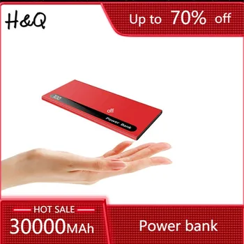 電源銀行30000 2600mahのポータブル外部バッテリー超薄型powerbankデュアルusbの充電器電話