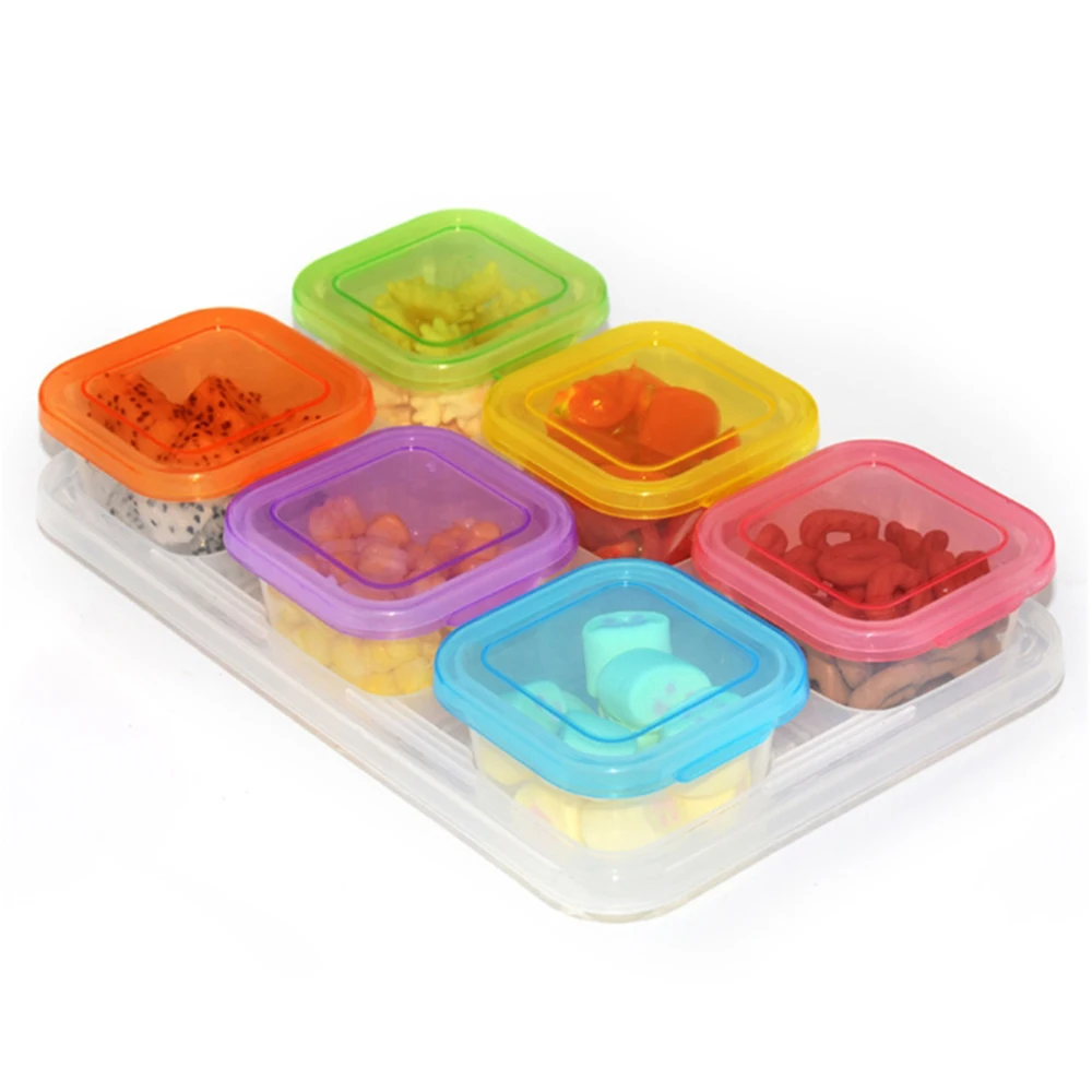 Plastic Boxes With Lids 150ml Round Mini Crisper Freezer Box Plastic  Storage Container Baby Food Refrigerator - AliExpress