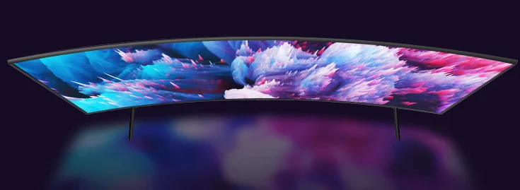 95 дюймов изогнутый 4K grobal версия несколько языков ТВ wifi K ТВ Android OS smart led Телевизор