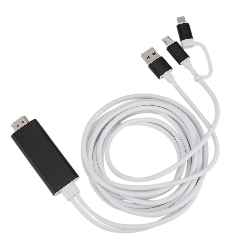 HDMI адаптер для IPhone/Android, 1,8 м освещение к HDMI адаптер HDMI экран мобильного телефона к телевизору/проектору/монитору Кабель-адаптер 1080P