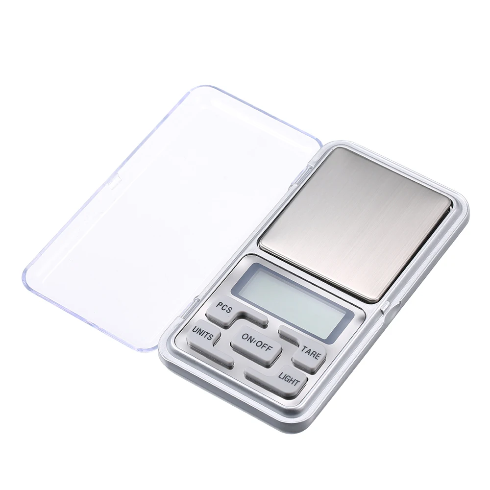 High Precision Mini Electronic Digital Scales Kitchen Scales Pocket Jewelry Diamond Weighing LCD Display Backlight Kitchen Tool