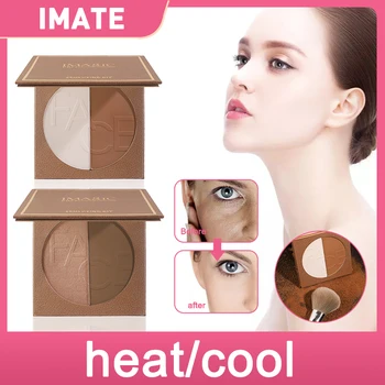 

mineral face pressed Natural powder oil control natural foundation powder 2 colors Smooth finish concealer setting powder