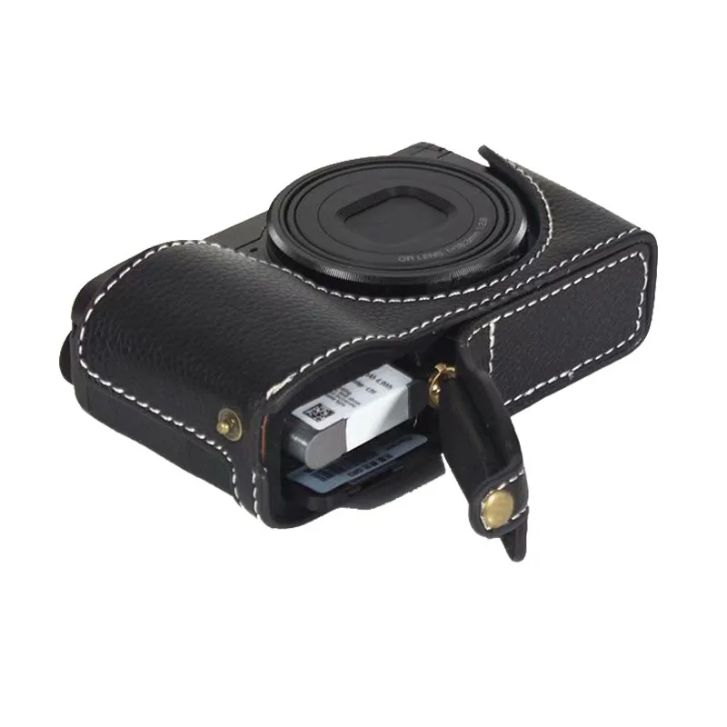 Чехол для камеры из натуральной кожи, половина сумки, чехол для Ricoh GRIII GR3 GR III, открытый аккумулятор напрямую
