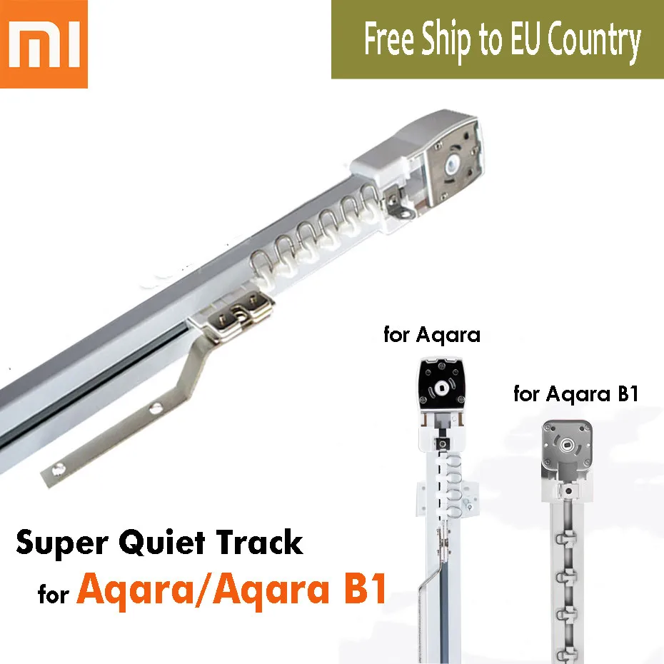 Customize Super Silent Electric Curtain Rails for Xiaomi Aqara/Aqara B1 Motor,Mi Home App Remote Control,free to EU Country