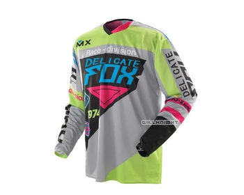 

Delicate Fox 360 Race Division Motorbike Mens Motorcycle Racing T shirt Mountain Bicycle Motocross Jersey Racing Long Sleeve