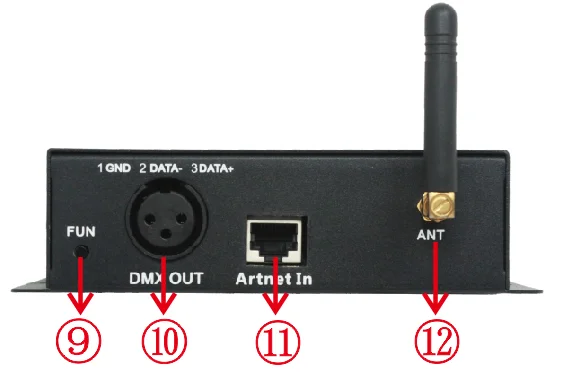 WF310 WiFi подключение DMX512 главный контроллер, Android и IOS доступны, 512 CH выход, функция музыкального управления, Поддержка Artnet