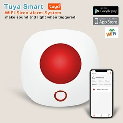 Tuya – sirène stroboscopique sans fil, wi fi, 433MHz, pour l'intérieur, système sonore anti cambriolage, 110db 