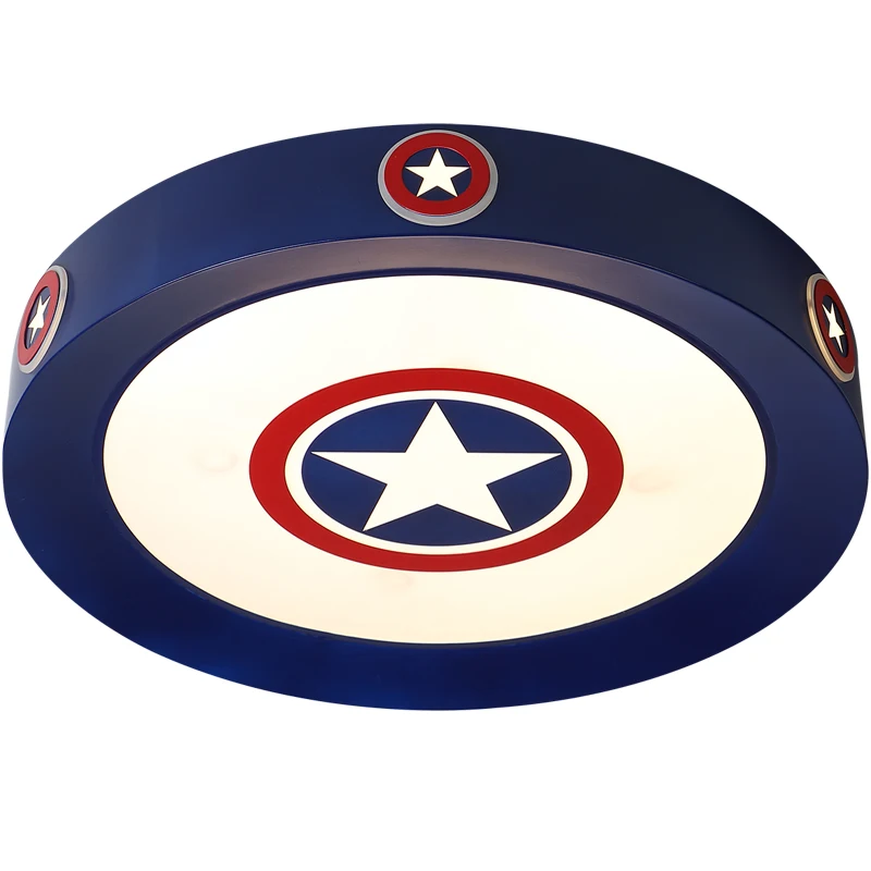 

Children Room Lamp Concise Modern Attract Top Light Originality Personality Room Cartoon Lamp U.s.a Captain Boy Bedroom Lamps