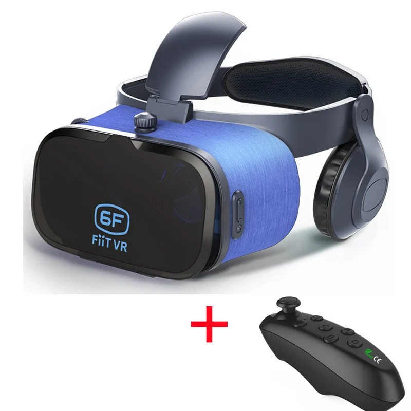Новинка! Оригинальные очки FIIT VR виртуальной реальности 3D очки google cardboard с гарнитурой стерео для смартфона 4,7-6,0 дюймов - Цвет: VR with Controller A