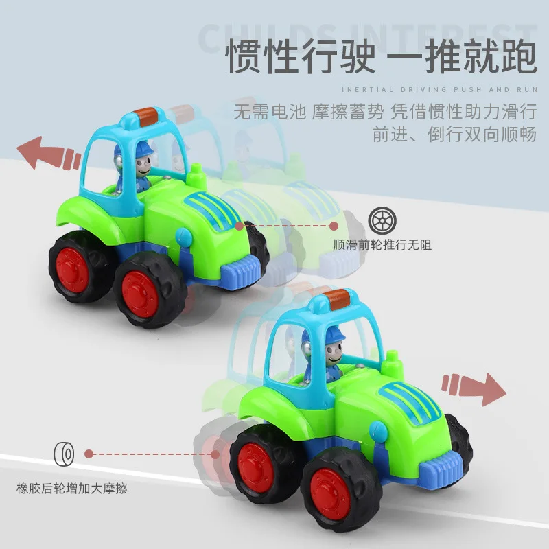 Детская игрушка автомобиль мультфильм инерционный автомобиль Экскаватор Бульдозер инженерный автомобиль мальчик От 1 до 3 лет модель автомобиля