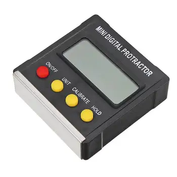 

360 Degree Mini Digital Protractor inclinometer Inclinometer Electronic Level Box Magnetic Base Carpenter Tools