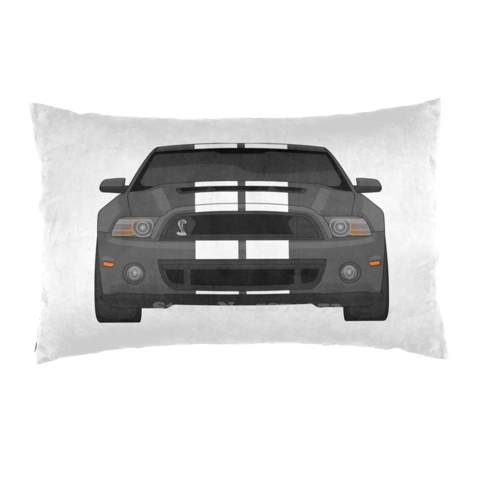 Shelby Mustang Gt500 (Grigio Scuro) Fodera Per Cuscino Del Divano Letto Federa Stampata Gt500 Shelby Auto Auto Gt American Muscle Muscle Car