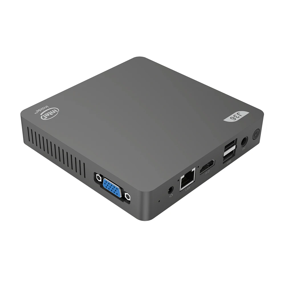J36 Intel Celeron J3160 Windows10 мини-компьютер 4 Гб 64 Гб Поддержка M.2 SSD двухдиапазонный WiFi BT4.0 USB3.0 HD+ VGA двойной выход мини-ПК