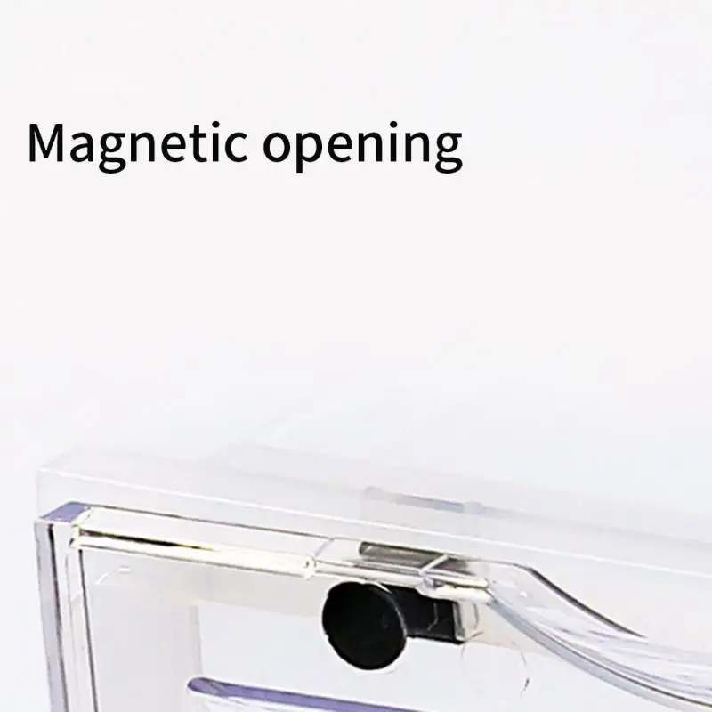 Six Pieces Containers Shoe Box Organizer Detachable Transparent Drawer Type Thicken Household Office Stackable Solid Foldable