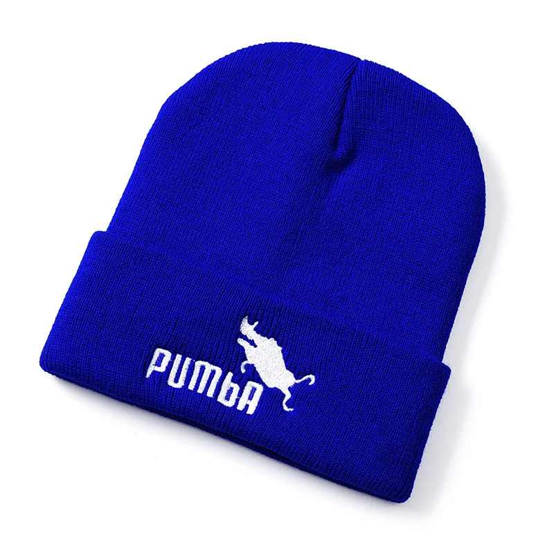 Новинка 2019 вязаная шапка с вышивкой в виде дикого кабана осень и зима унисекс