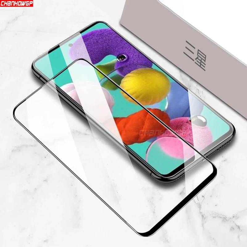2Pcs-Tempered-Glass-for-Samsung-A51-A71-Full-Cover-Glue-Screen-Protector-Tempered-Glass-Film-for