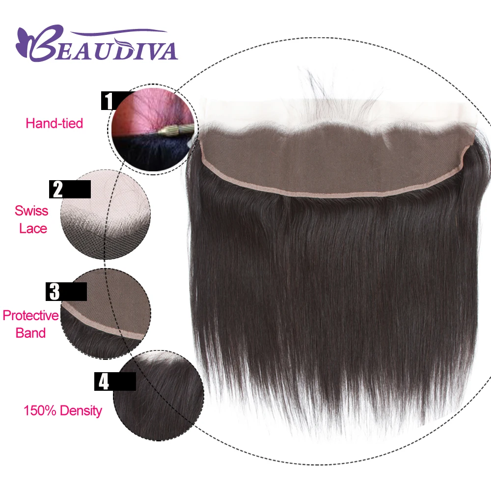 Luxediva бразильские Прямые пряди волос с фронтальной застежкой натуральные кудрявые пучки волос с фронтальной не Реми наращивание волос