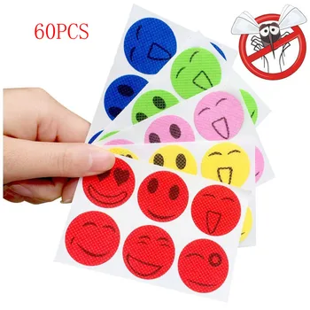 

60Pcs Mosquito Repellent Patch Stickers Anti-Mosquito Repeller Outdoor Bug Insects Pest Reject Repeller For Kids Baby Adult