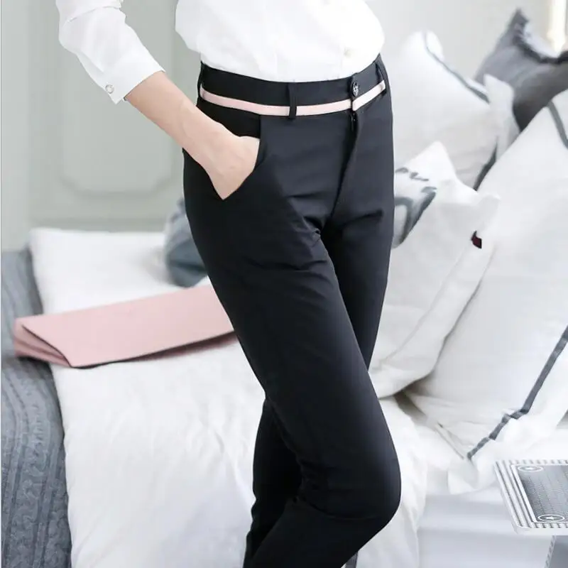 2021 Ol Office Work Wear Suit Pants Women High Waist Skinny Slim Formal Pencil  Pants Female Trousers Bottoms Pantalon Mujer - Pants & Capris - AliExpress