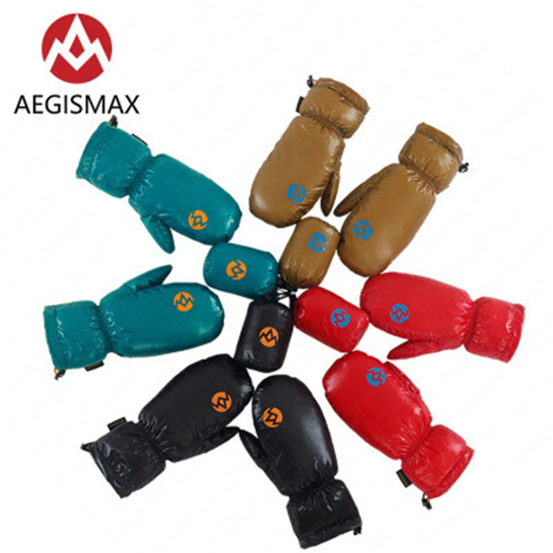 Уличные сверхлегкие зимние перчатки AEGISMAX из гусиного пуха унисекс ветрозащитные