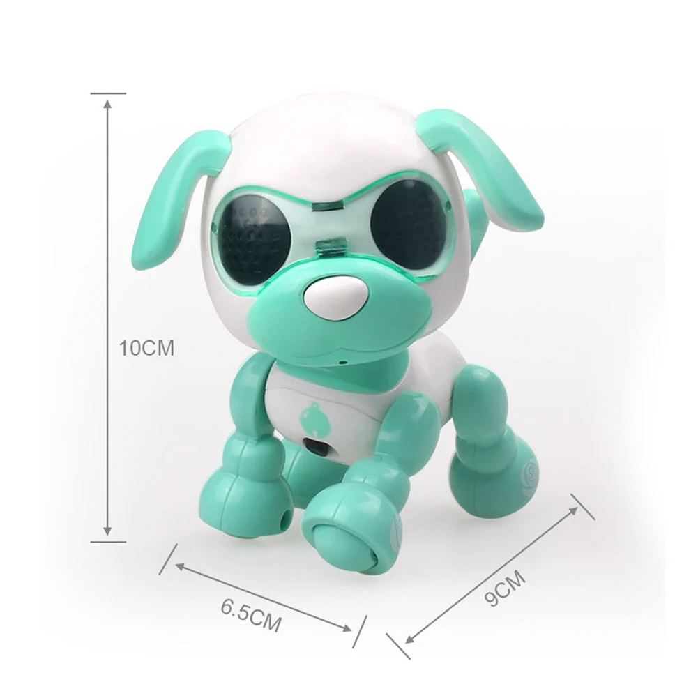 Светодиодный глаз сон интерактивный умный милый робот игрушка Щенок запись Собака звук изменение детей