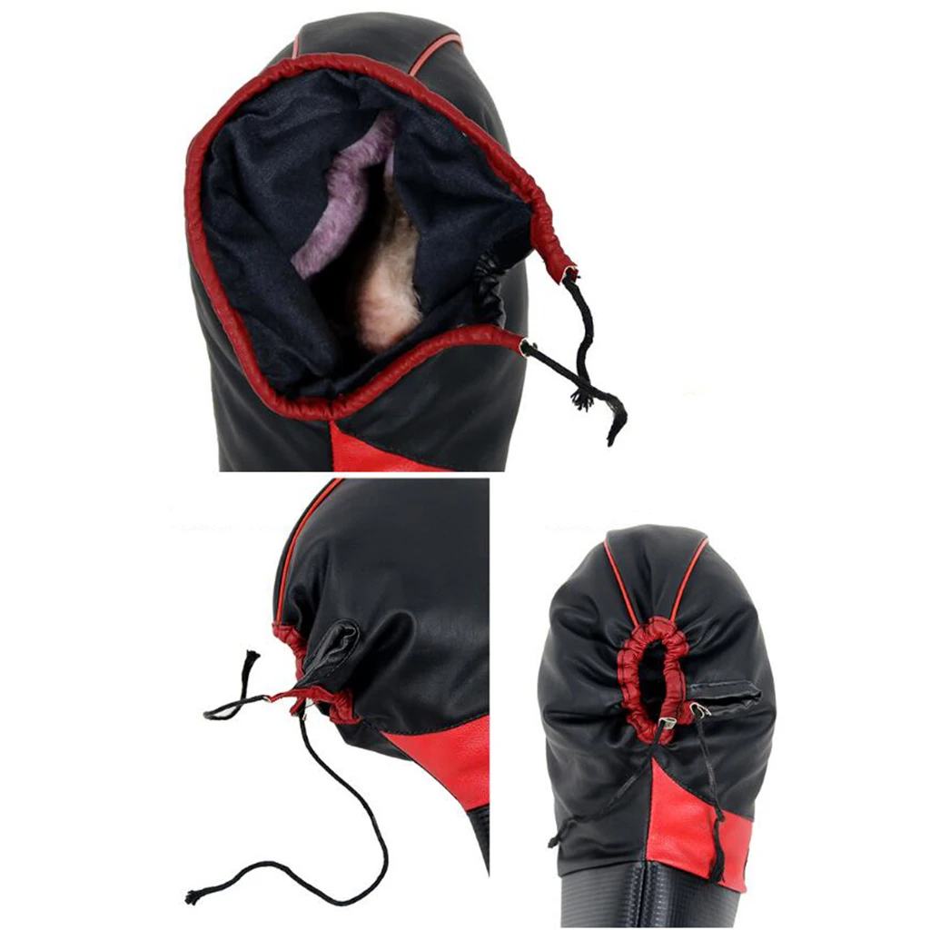 1 Pair Winter Thermal Motorcycle Handlebar Gloves Universal Windproof Waterproof Warm Motorbike Handle bar Hand Cover Muffs 