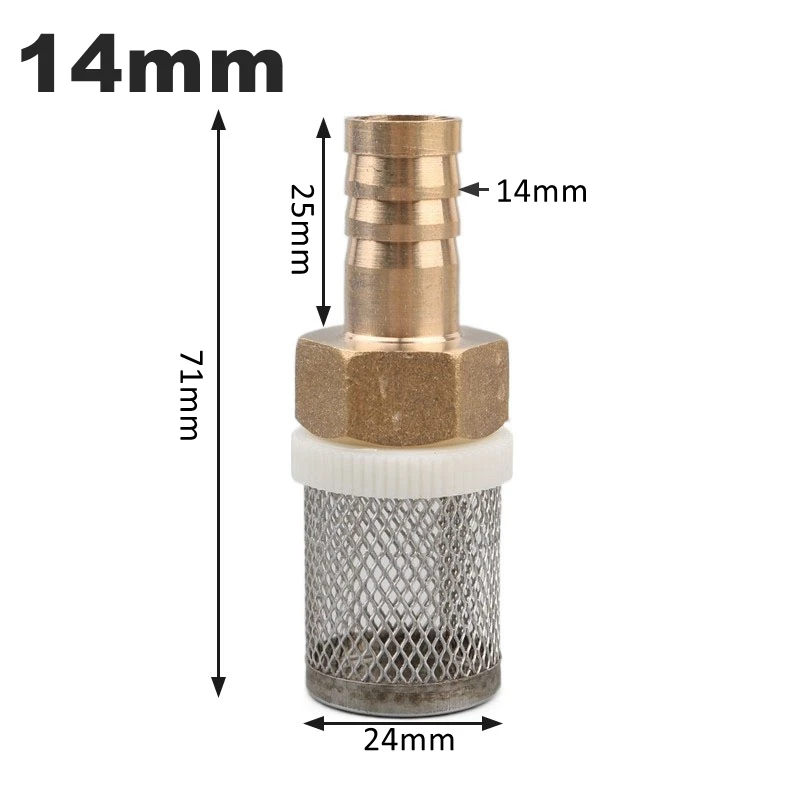 drip and micro sprinkler kit 1pc Brass 6~25mm Hose Filter Garden Irrigation Filters Car Washer Sprayer Pump Filtering Net Stainless Steel Mesh Filter gravity fed drip irrigation kit